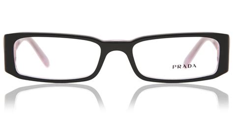 prada brillen pr 10fv 3ax1o1 black|Prada PR 10FV Eyeglasses .